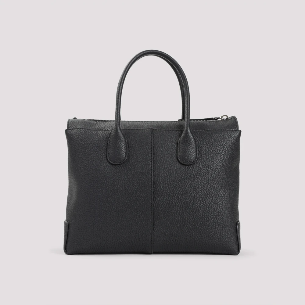 TOD'S Zwarte Shopper Tas Black Dames