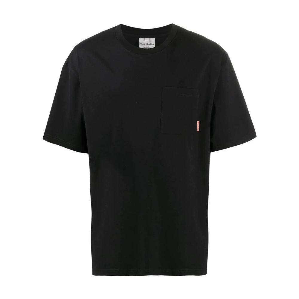 Acne Studios Roze Label Zak T-Shirt Black Dames