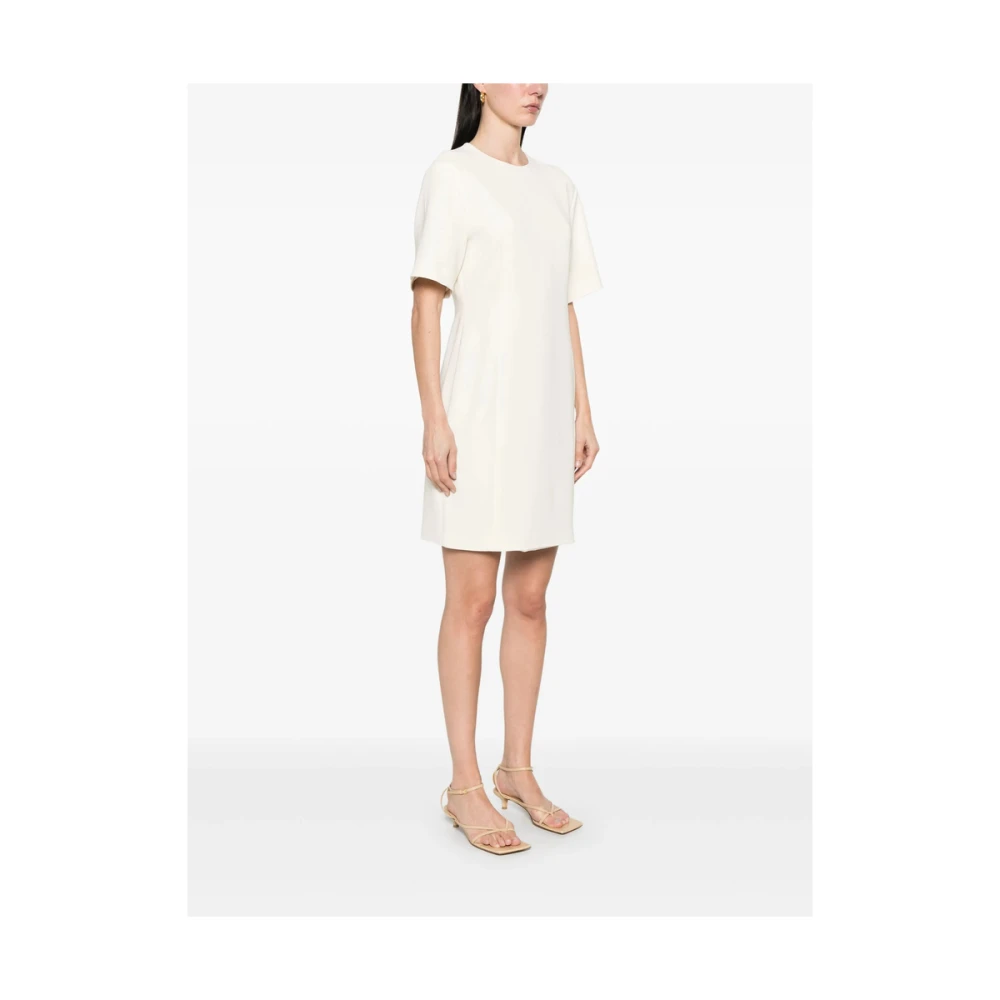 Theory Witte Korte Mouw Jurk White Dames