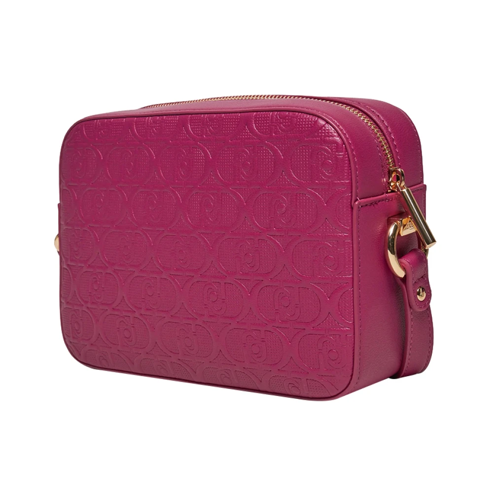 Liu Jo Roze Leren Crossbody Tas Pink Dames