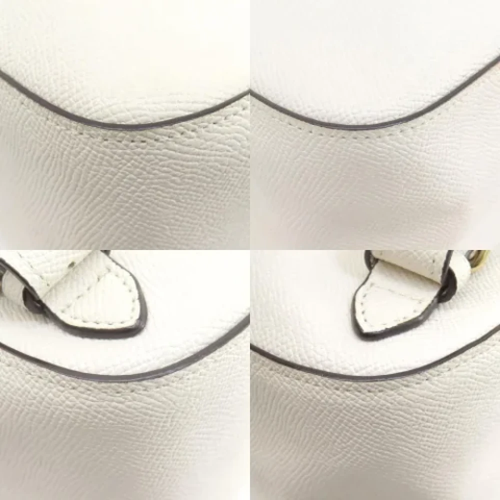 Coach Pre-owned Leather backpacks White Dames