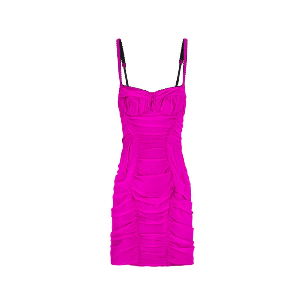 The Attico Women's Pink Party Dresses, S, Mini Dress Tulle Stretch