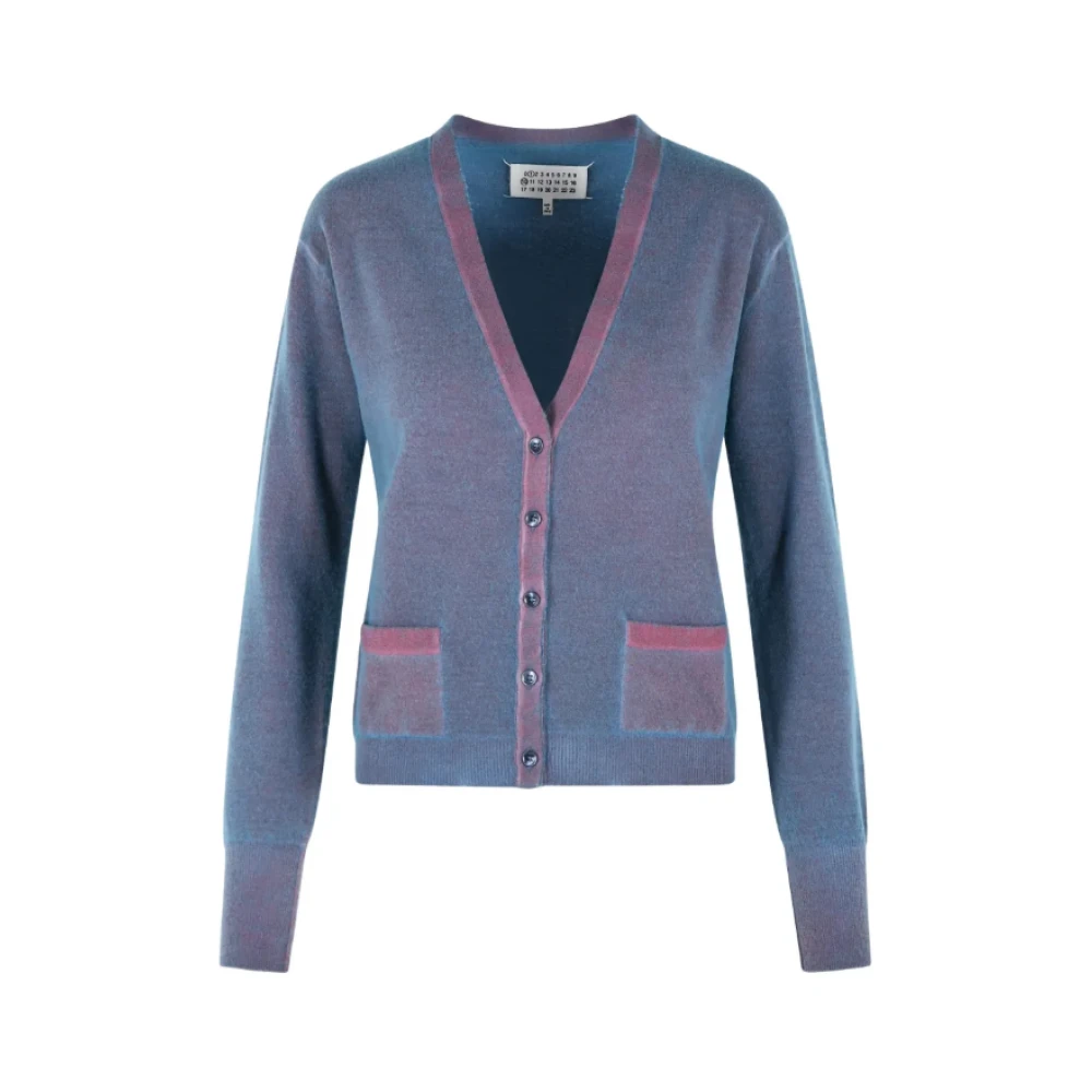 Maison Margiela Women's V-Neck Patch-Pocket Cardigan
