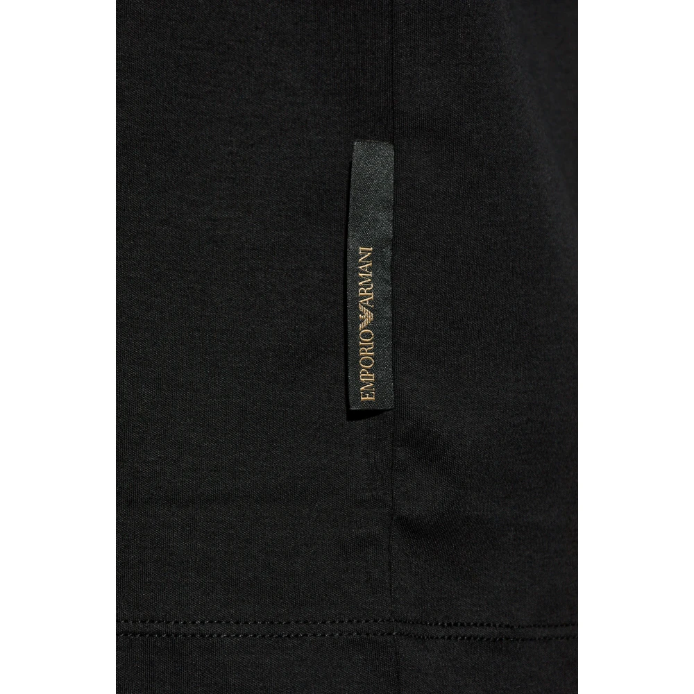 Emporio Armani EA7 Katoenen T-shirt Black Heren