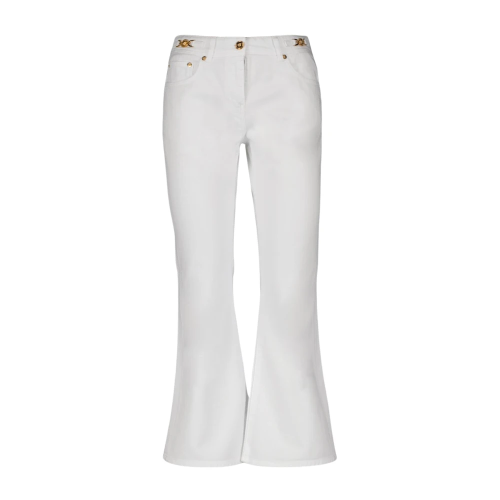 Versace Boot-cut Jeans voor Vrouwen White Dames
