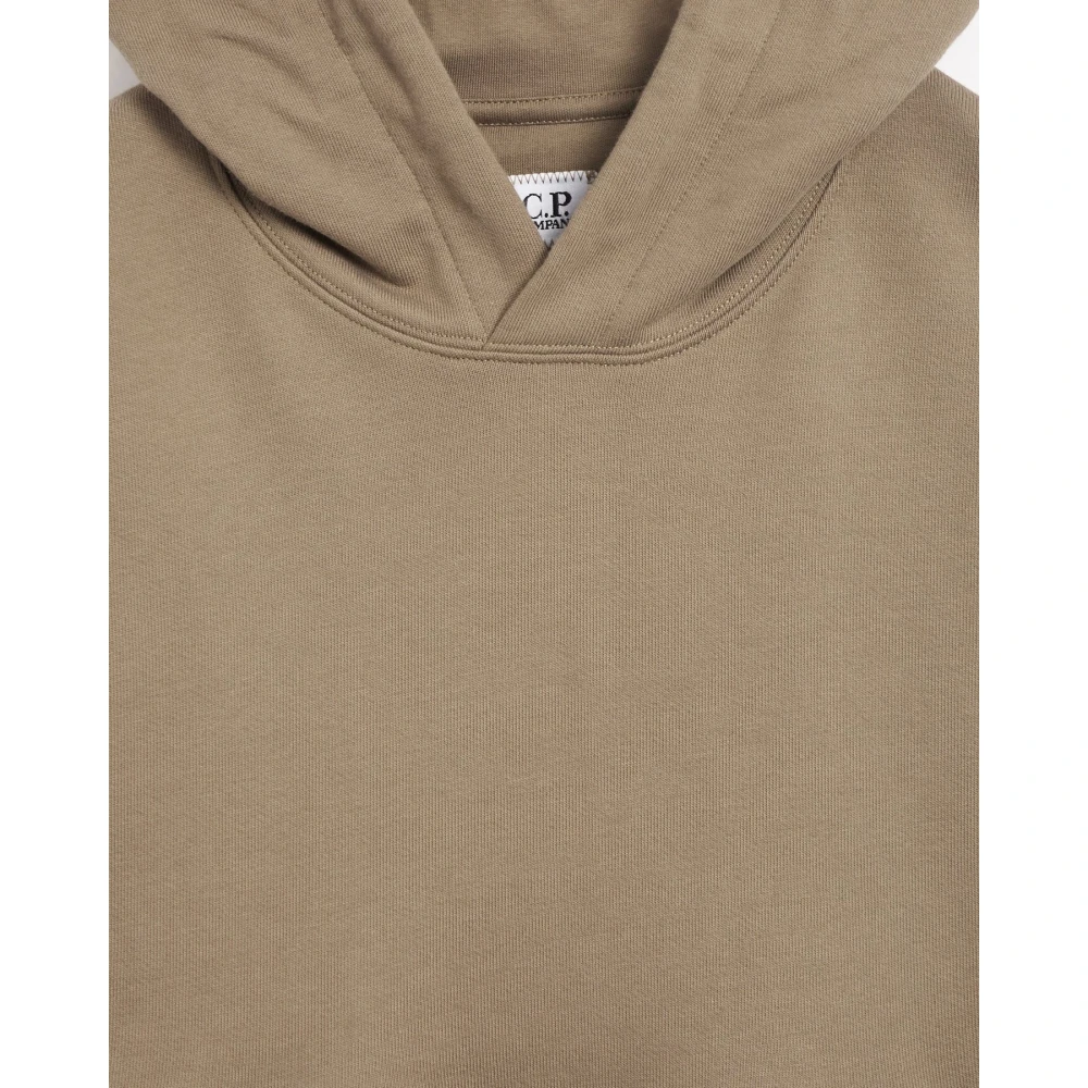 C.P. Company Beige Diagonal Raised Fleece Hoodie Beige Heren