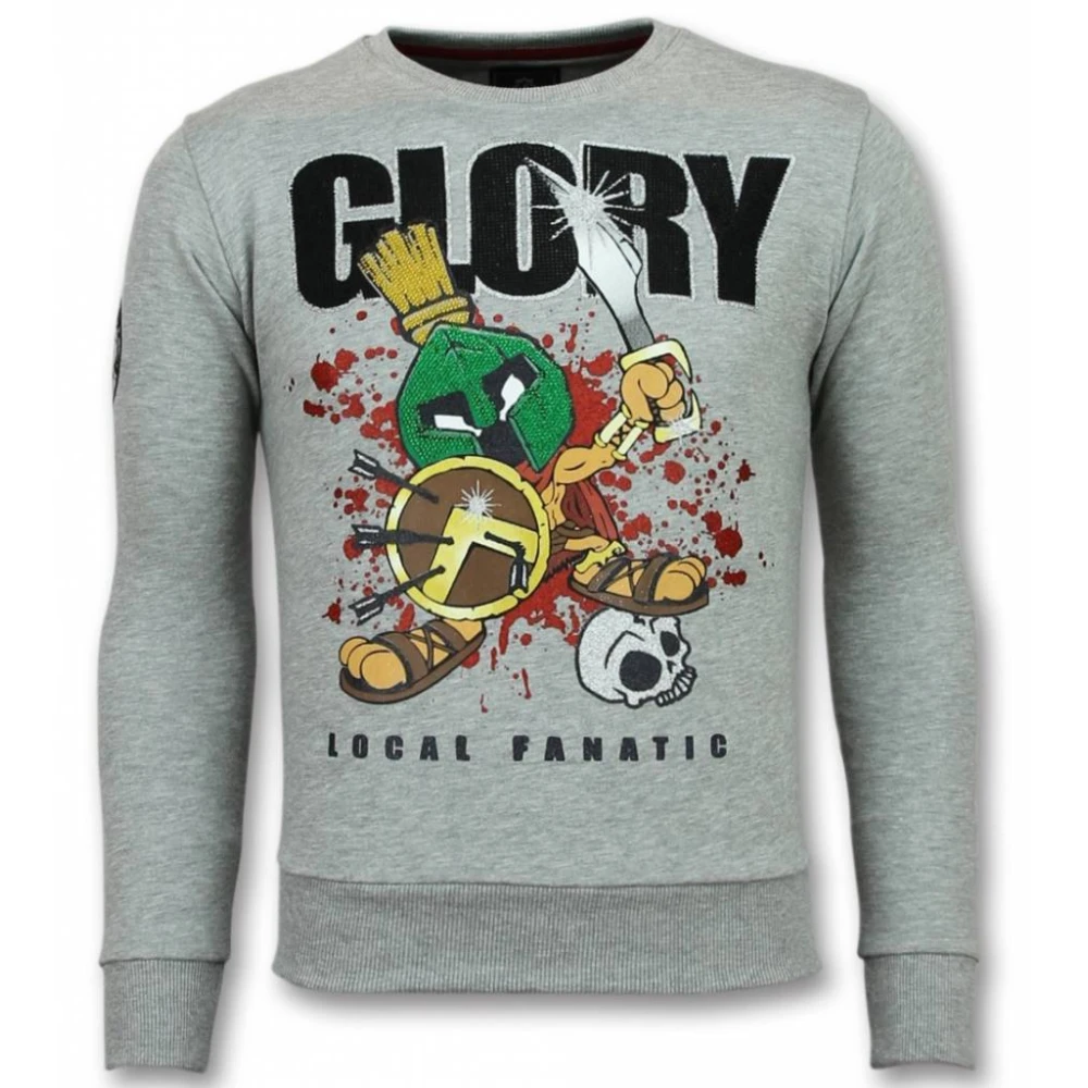 Local Fanatic Glory Marvin Spartacus Sweater - Herrtröjor - 11-6302G Gray, Herr