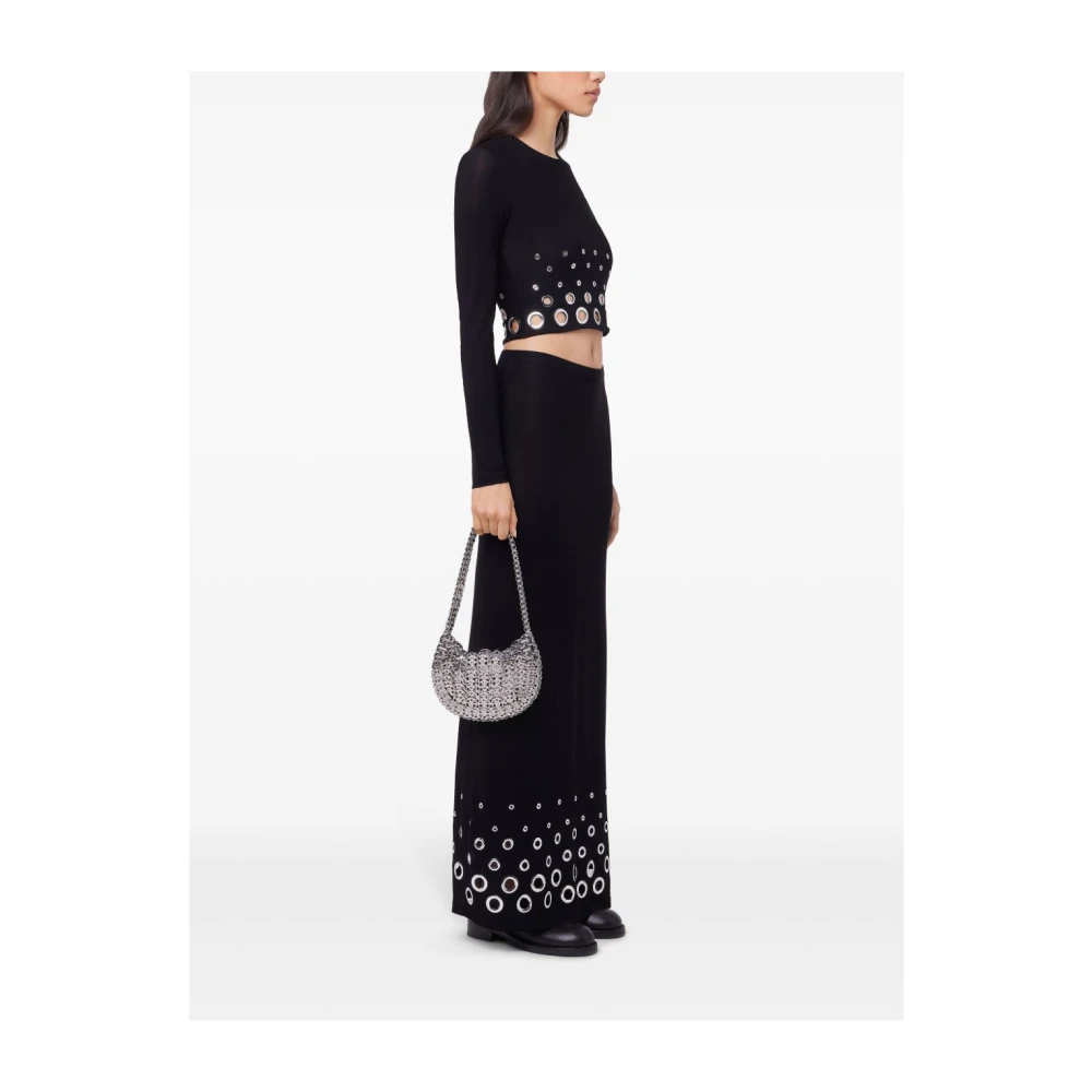 Paco Rabanne Zwarte Top voor Vrouwen Black Dames