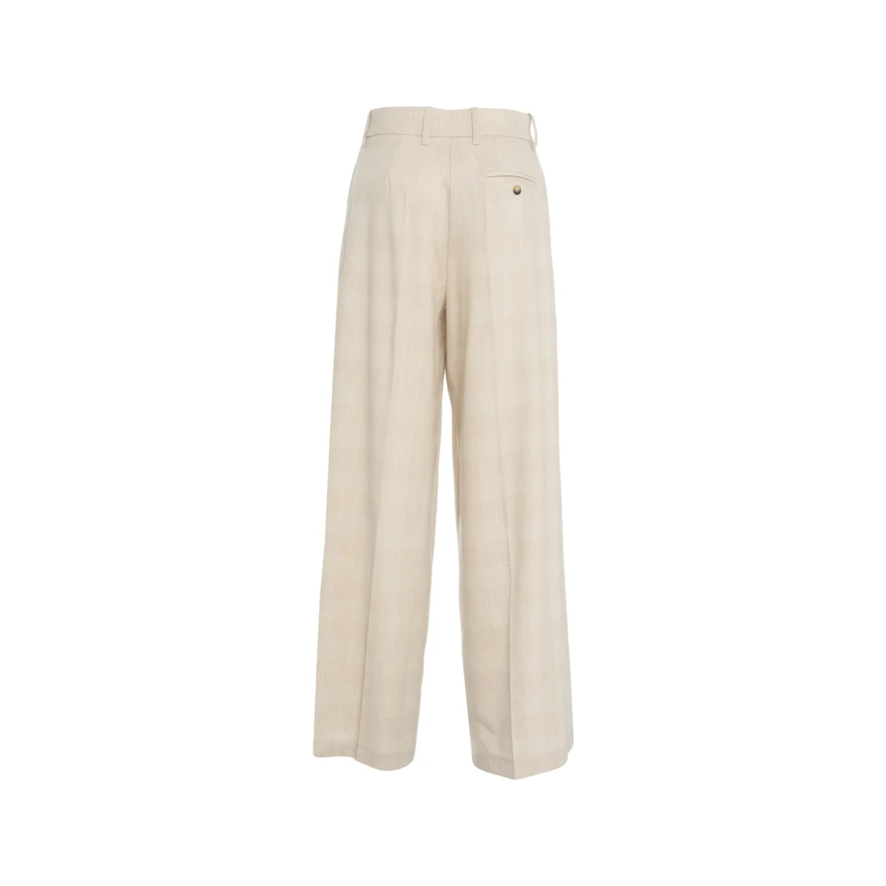 Kaos Beige Palazzo Broek Elegant Wide-Leg Beige Dames