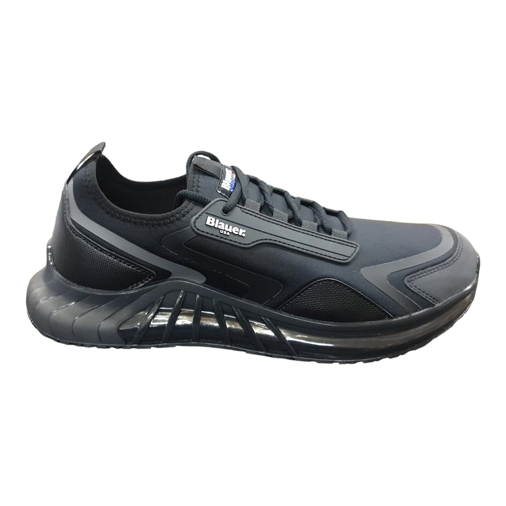 Blauer Running Sneakers Heren Schoenen Zwart