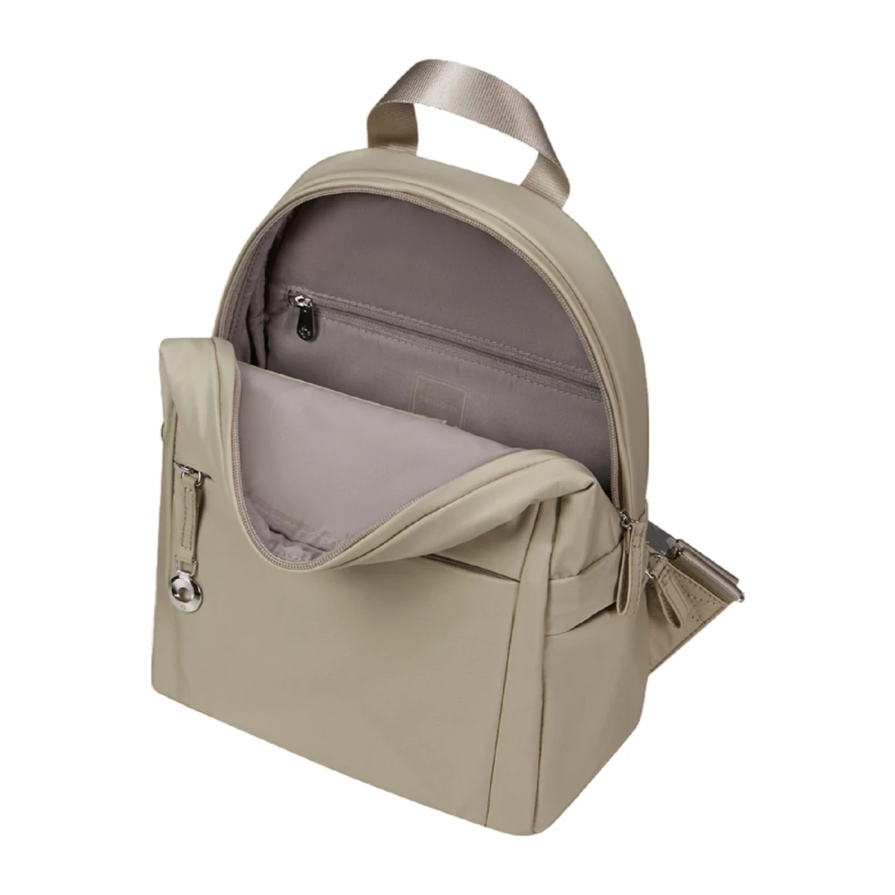 Samsonite Steen Groene Rugzak met Zakken Beige Dames