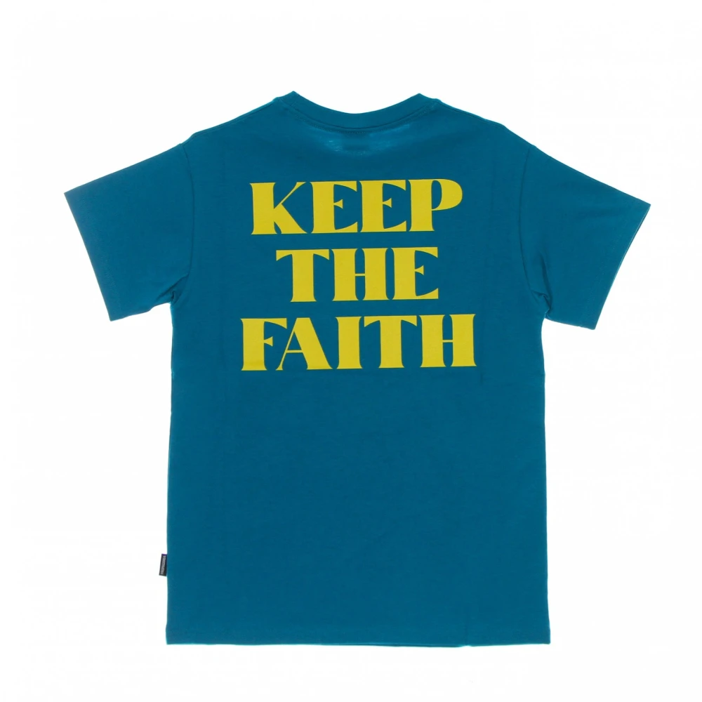 Propaganda Faith Tee Turquoise Streetwear Collectie Blue Heren