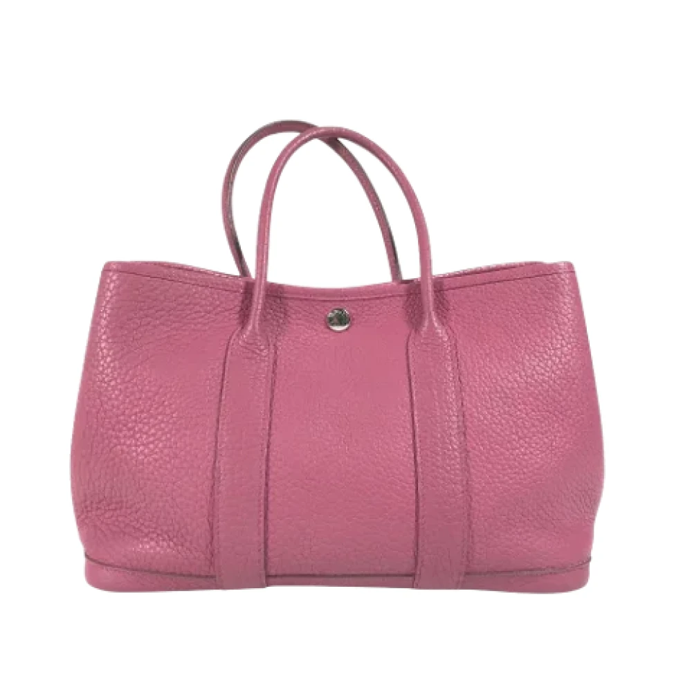Hermès Vintage Pre-owned Leather totes Purple Dames