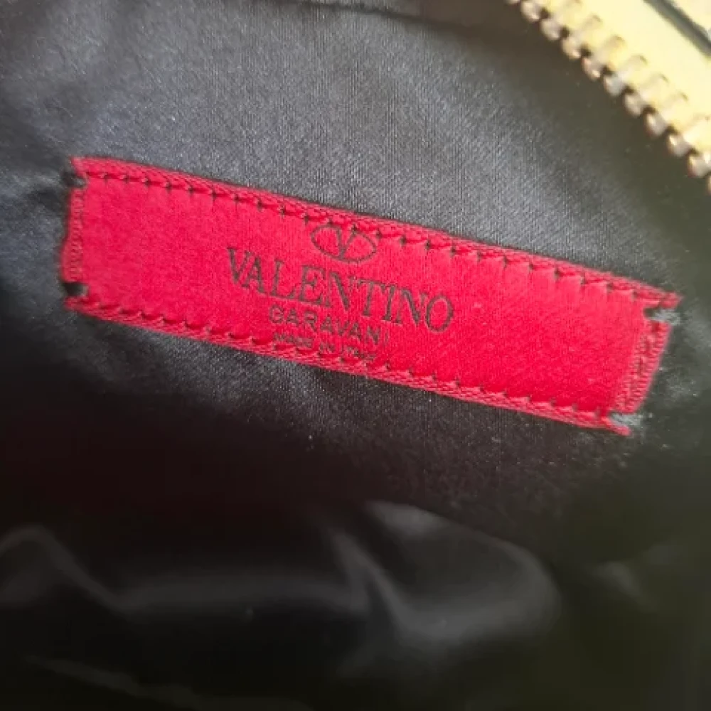 Valentino Vintage Pre-owned Leather pouches Yellow Dames