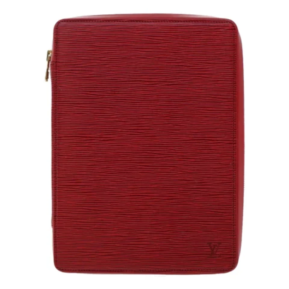 Rød læder Louis Vuitton Clutch