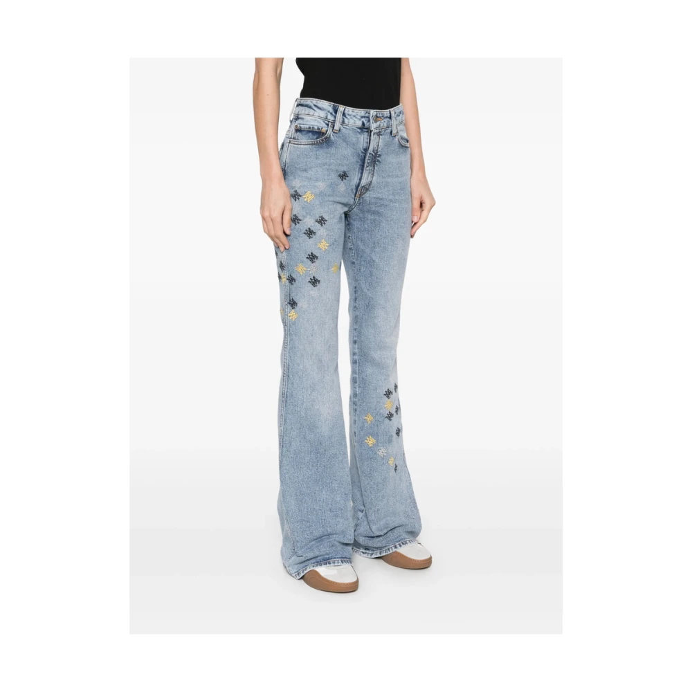Amiri Blauwe Klassieke Five-Pocket Jeans Blue Dames