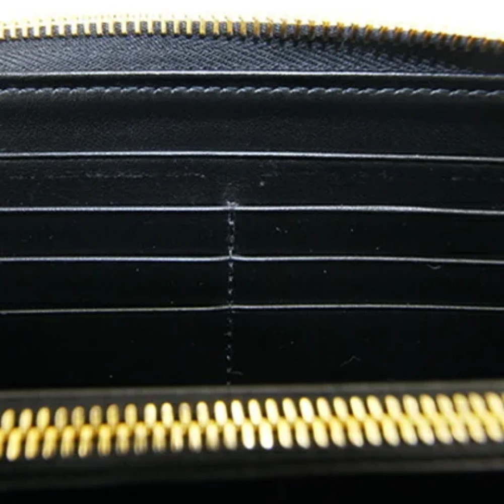 Prada Vintage Pre-owned Leather wallets Black Dames