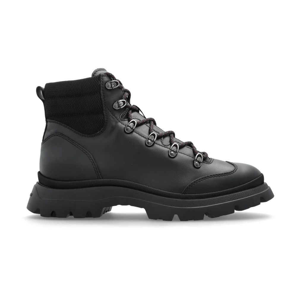 Hogan Men's Black Leather Ankle Boots