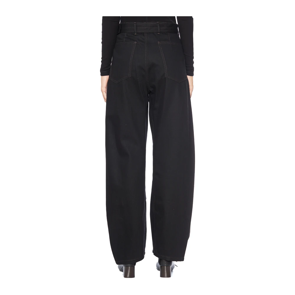 Lemaire Twisted Taille Broek Black Dames