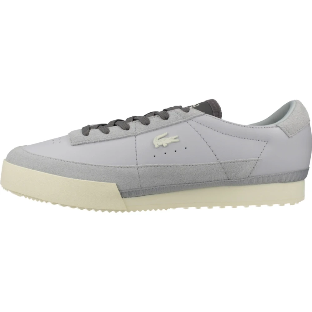 Lacoste Aura Leren Sneakers Heren Schoenen Grijs