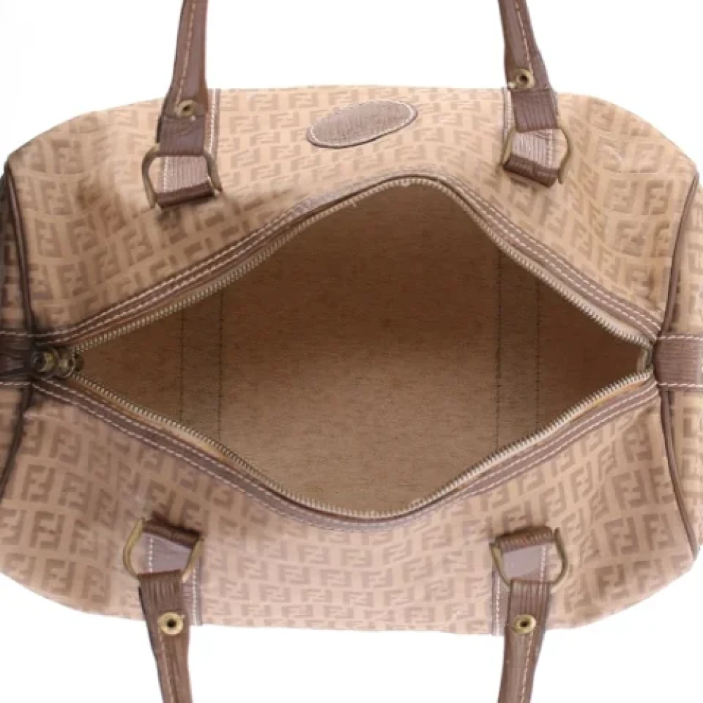 Fendi Vintage Pre-owned Canvas fendi-bags Beige Dames