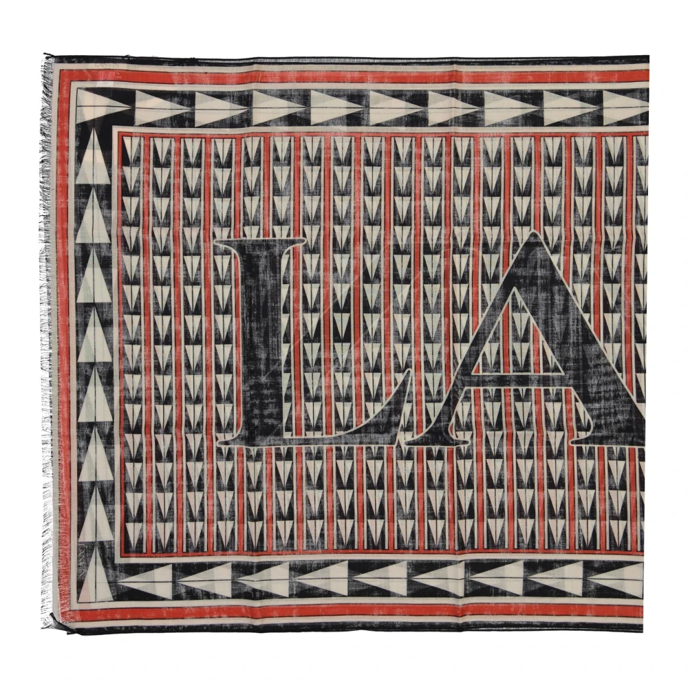 Lanvin Wollen Sjaal Geometrisch Patroon Vrouwen Multicolor Unisex