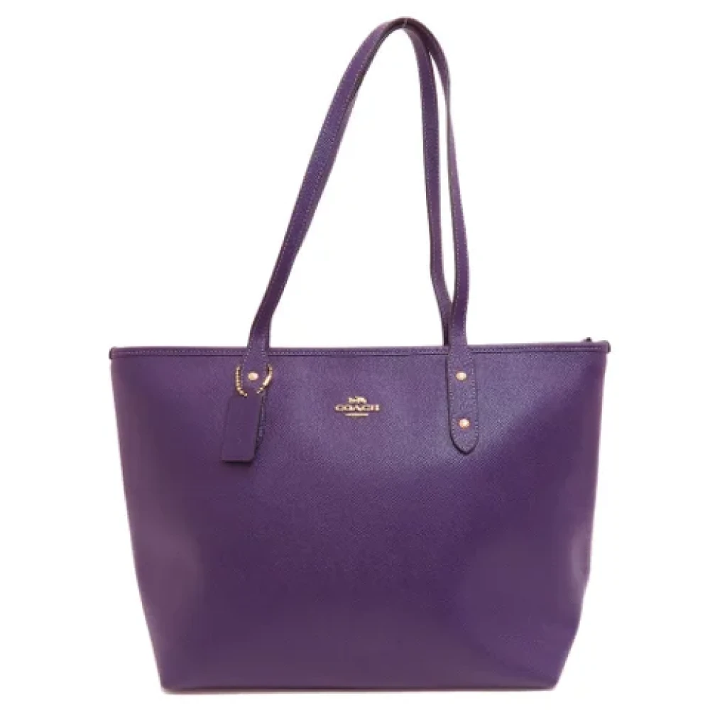Coach Pre-owned Fabric totes Purple Dames