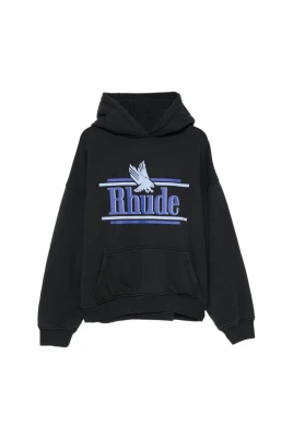 Logo-Print Pouch-Pocket Hoodie
