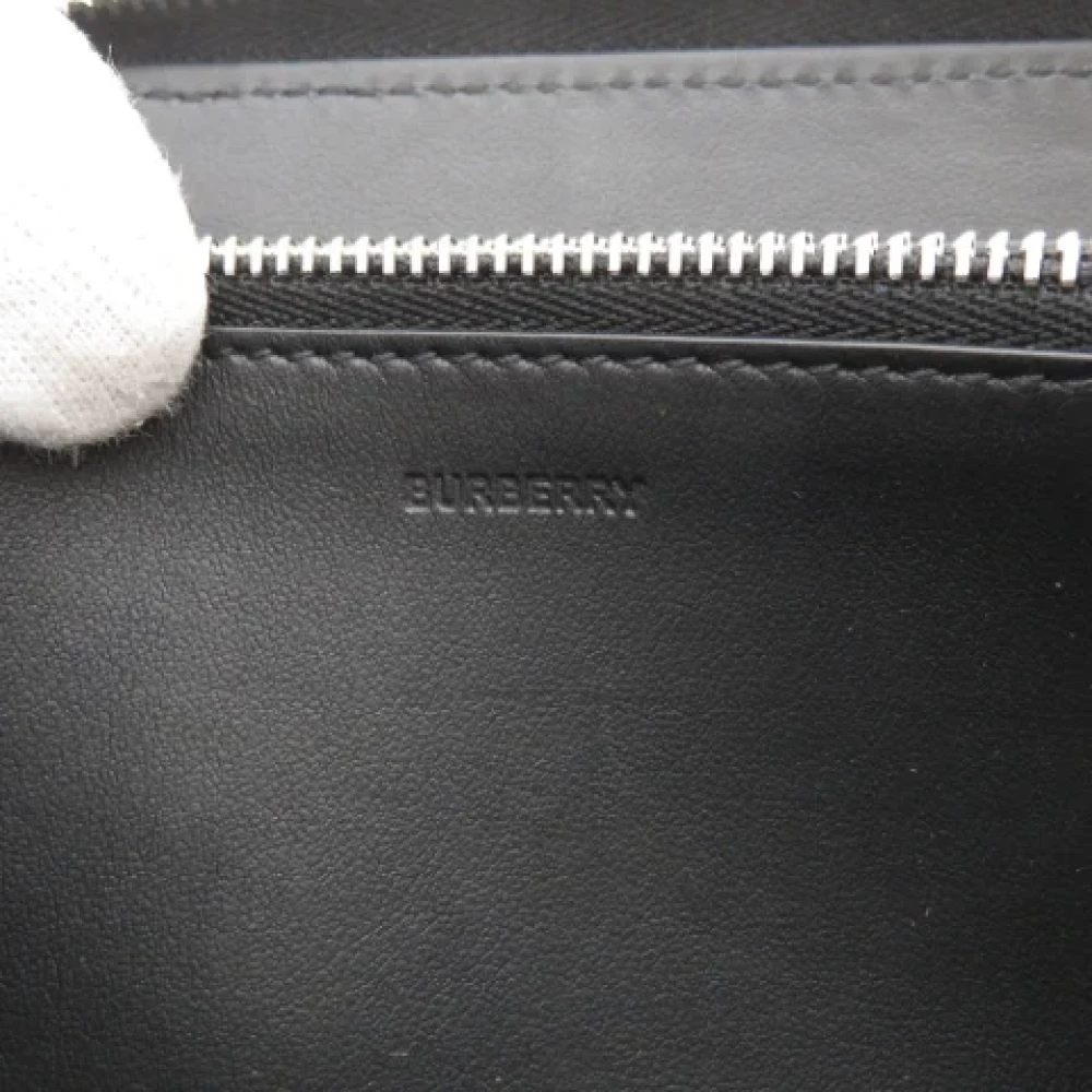 Burberry Vintage Pre-owned Leather wallets Black Dames