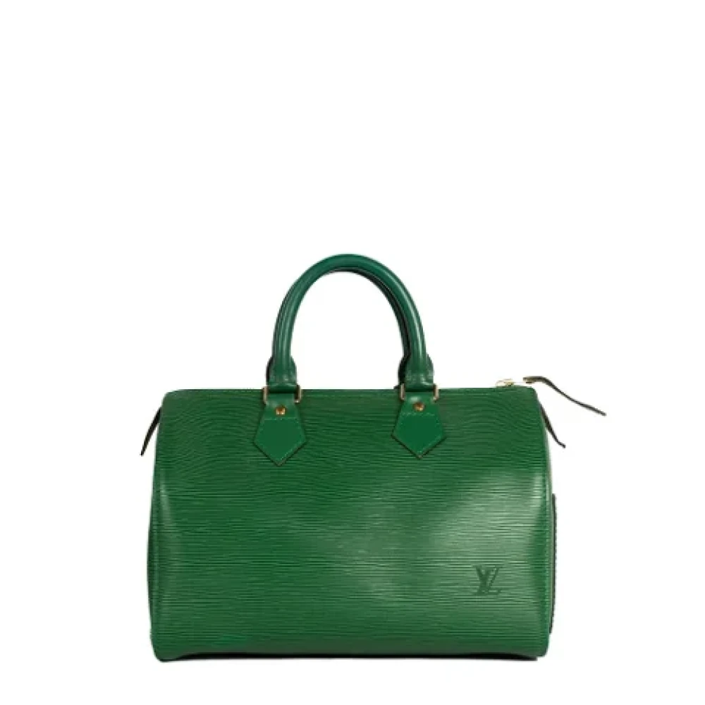 Louis Vuitton Vintage Pre-owned Leather handbags Green Dames