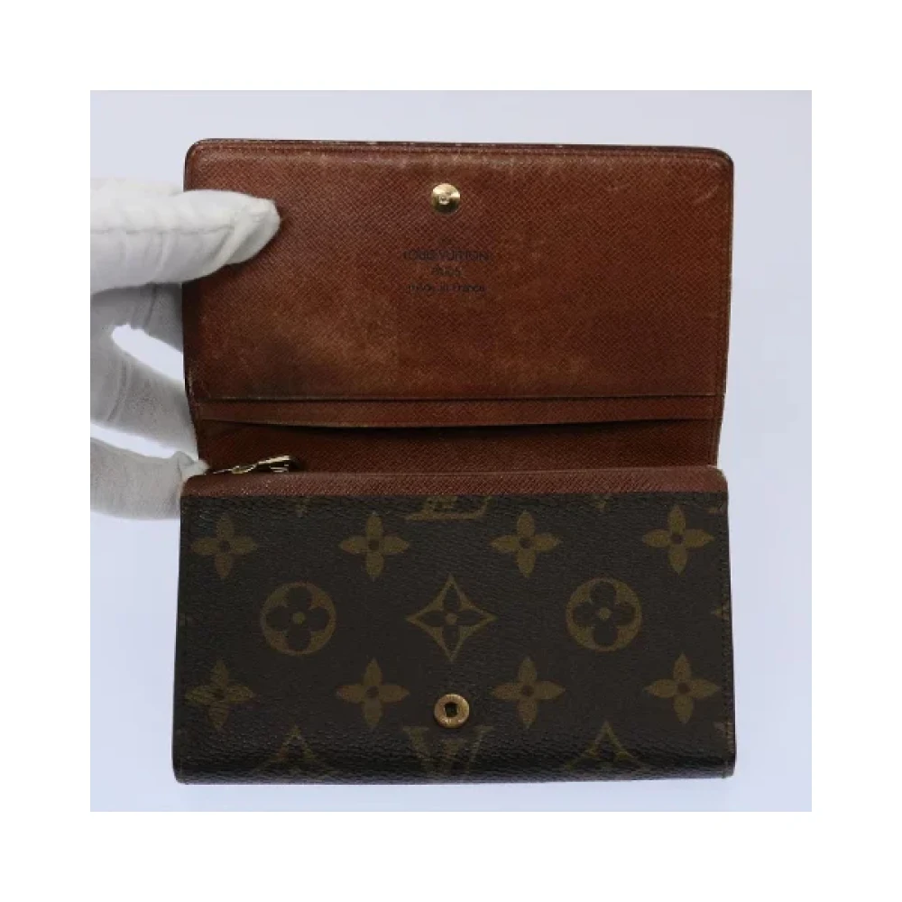 Louis Vuitton Vintage Pre-owned Coated canvas wallets Brown Dames