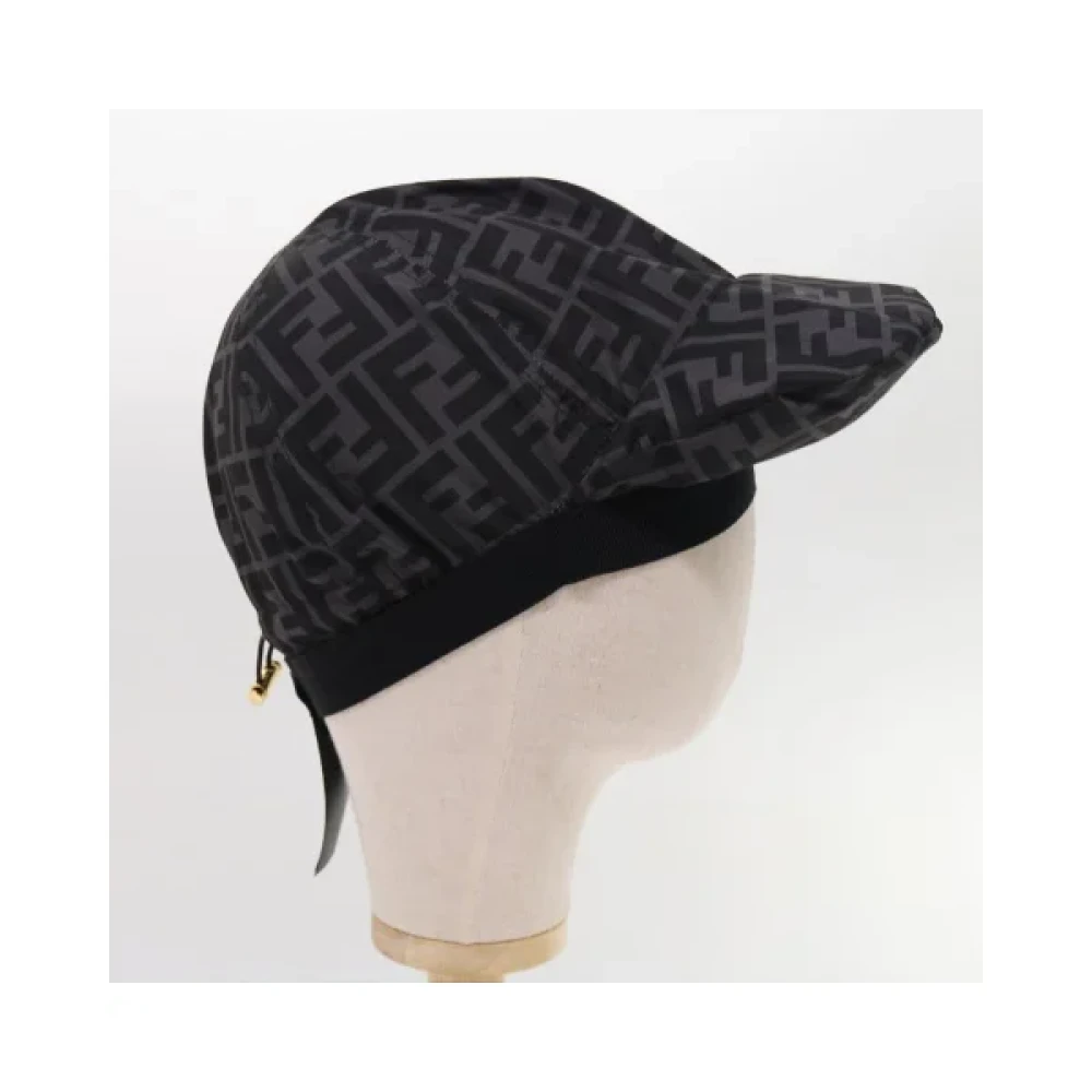 Fendi Vintage Pre-owned Fabric hats Black Dames