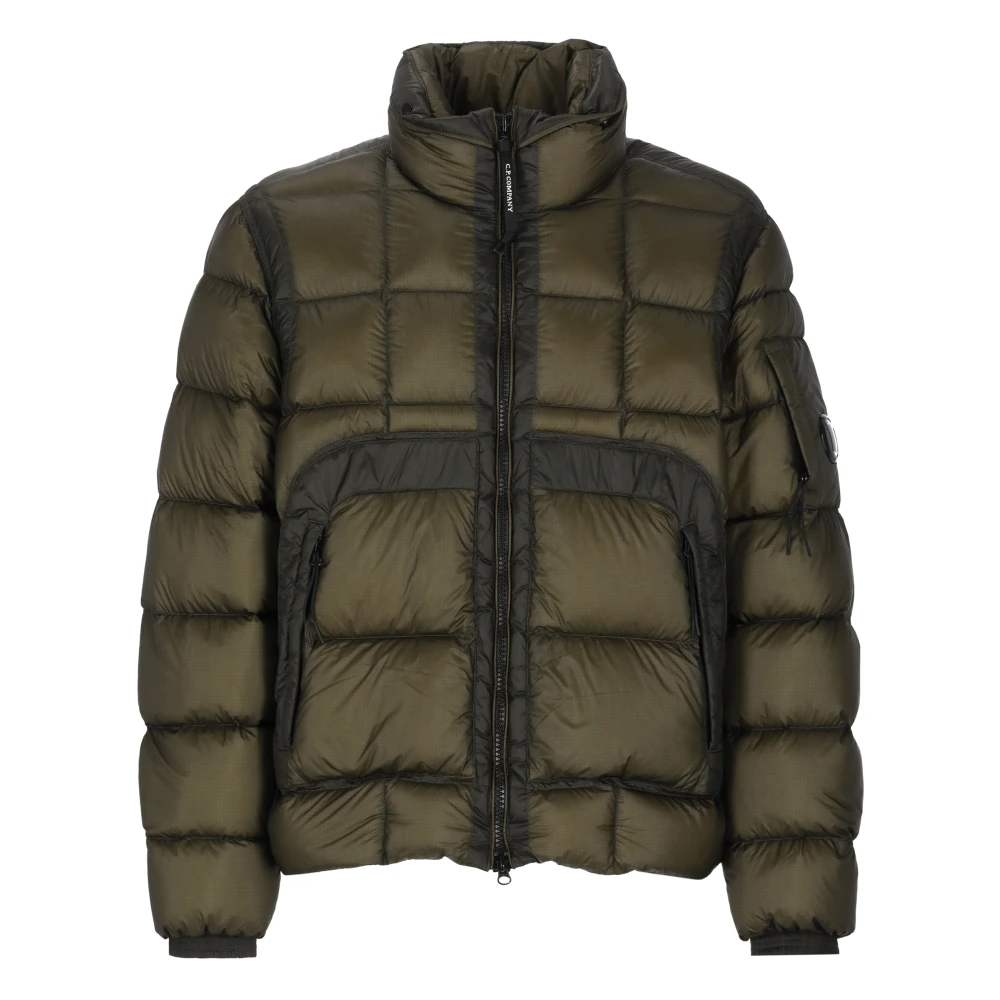 C.P. Company Bruine Gewatteerde Donsjas met Capuchon Brown Heren
