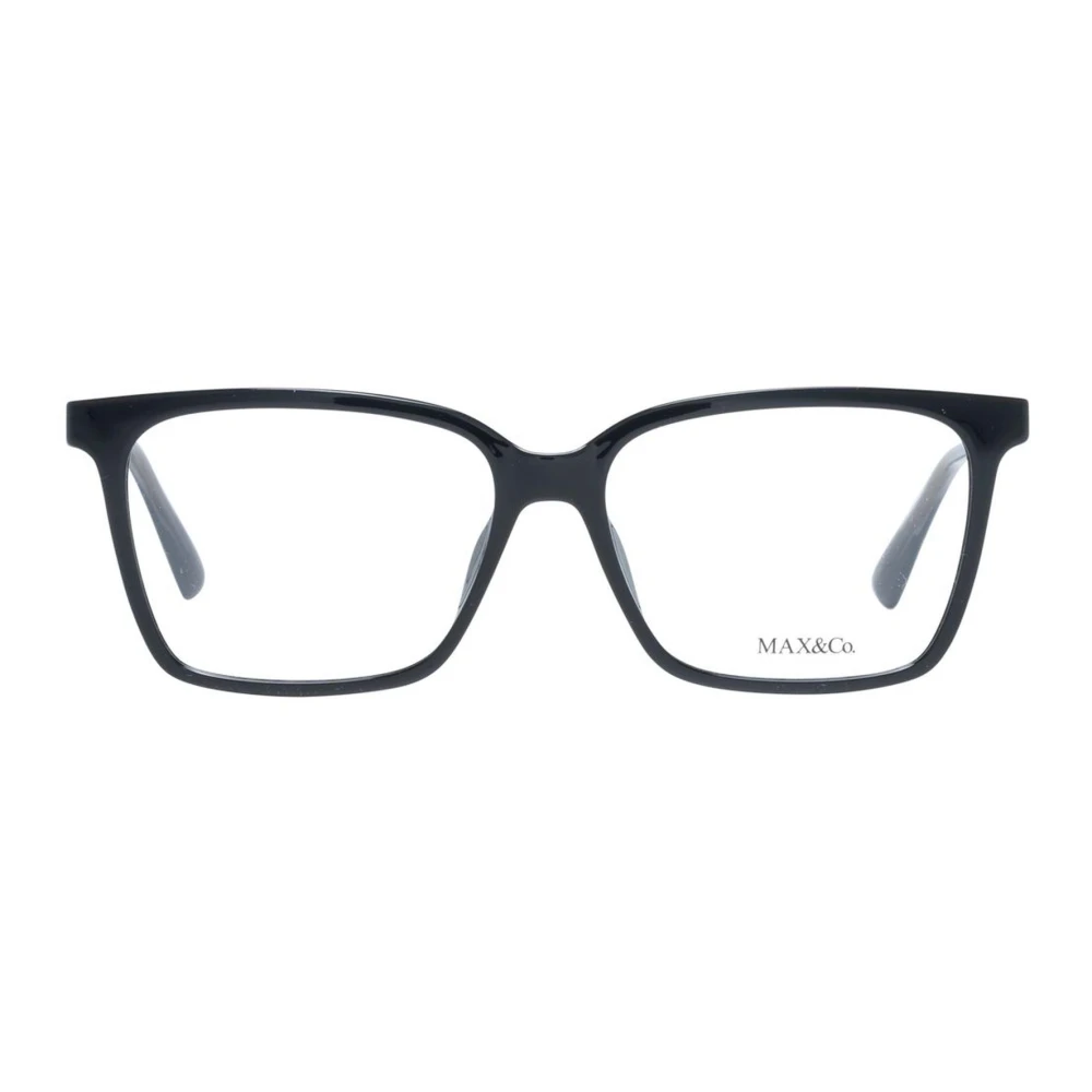 Max & Co Zwarte Dames Rechthoekige Optische Frames Black Dames