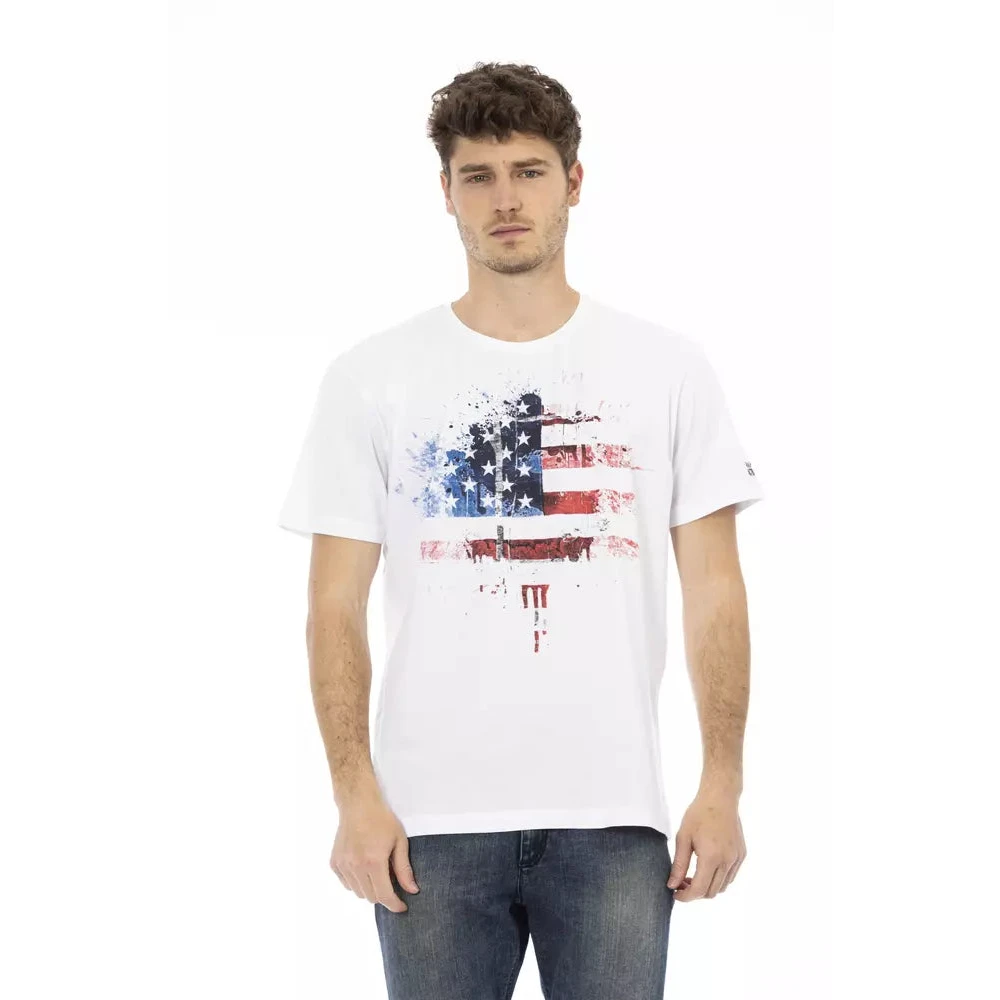 Trussardi Mannelijk Wit Action T-Shirt Met Korte Mouwen