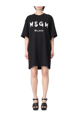robe-t-shirt-graphique-femme-blanc