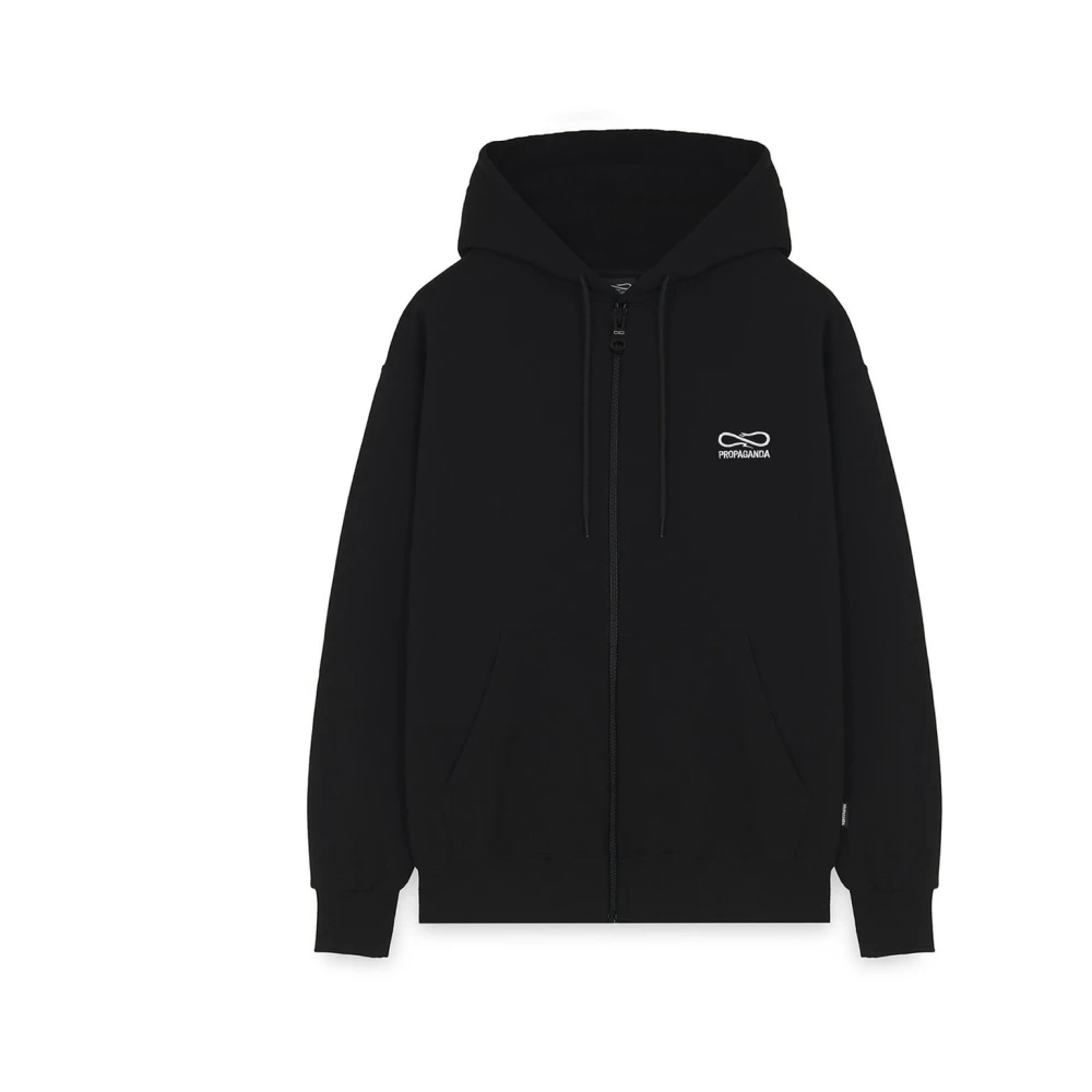 Propaganda Logo Borduurwerk Katoenen Sweater Black Heren