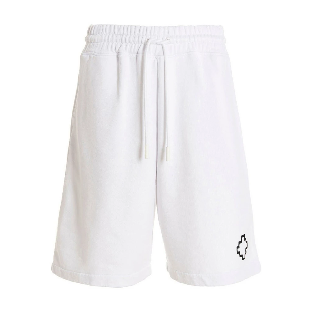 Marcelo Burlon Kruis Shorts met Logodetail White Heren