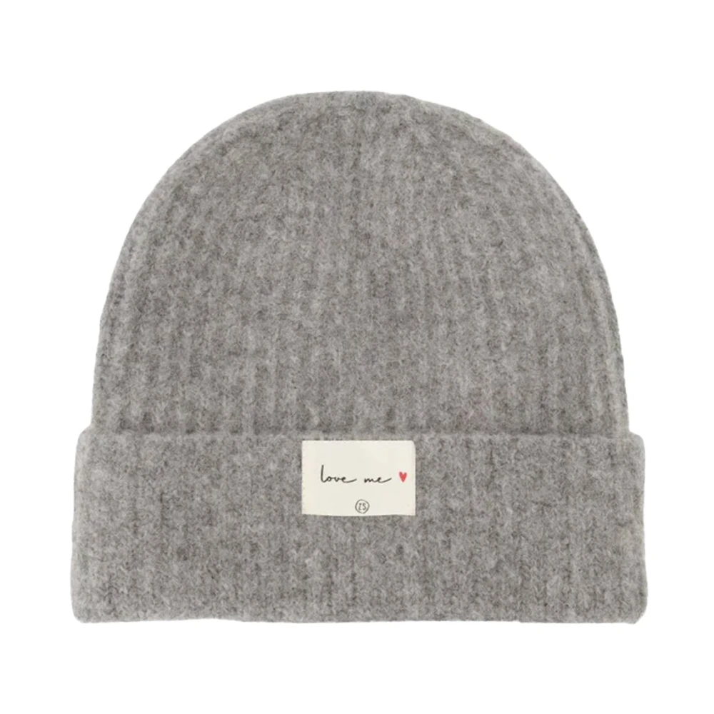 Zusss Gebreide muts voor vrouwen Gray Dames