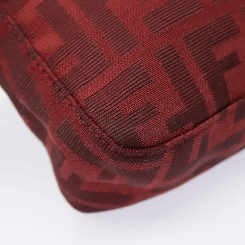 Fendi Vintage Pre-owned Canvas clutches Red Dames
