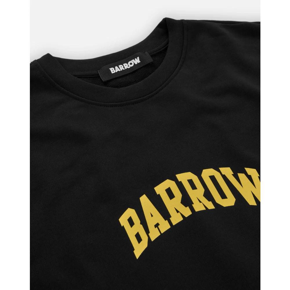Barrow Zwarte trui met achterprint Black Heren