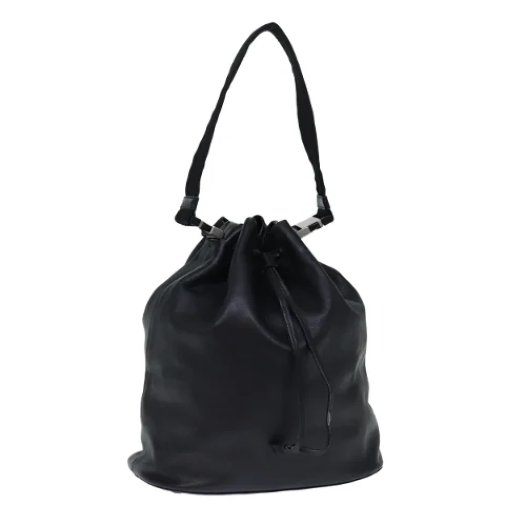 Prada Vintage Pre-owned Leather prada-bags Black Dames