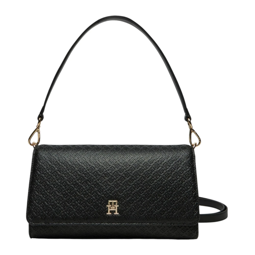 Tommy Hilfiger Lente Zomer Dames Middelgrote Tassen Collectie Black Dames