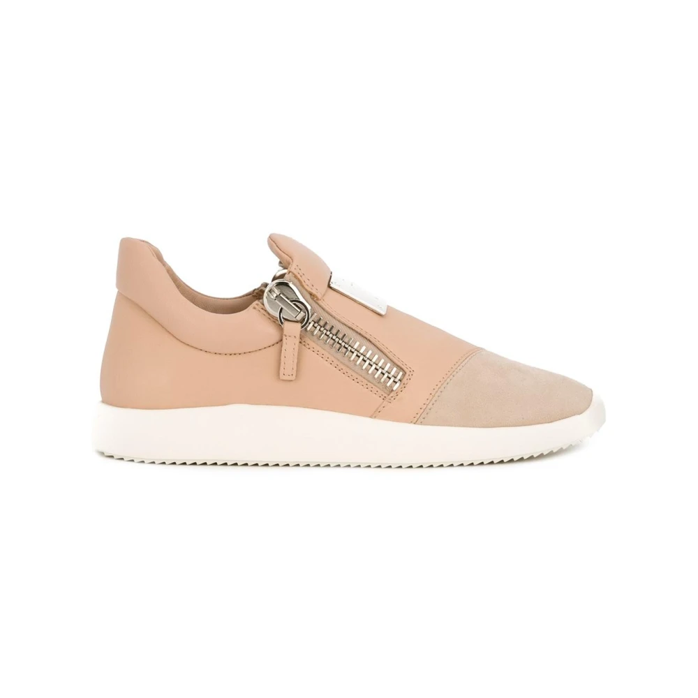 Giuseppe Zanotti & Paarse Logo Placca Schoenen Dames Schoenen Roze