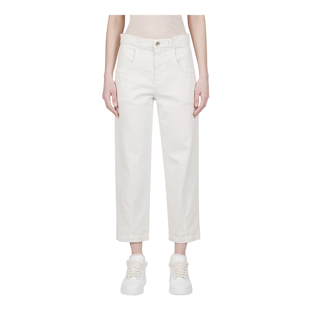 Eleventy Stretch katoenen denim broek Gray Dames