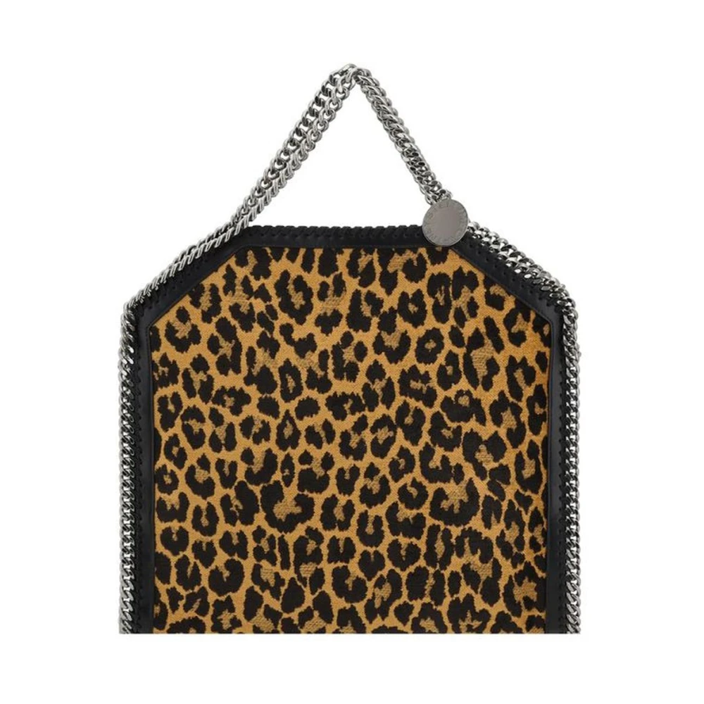 Stella Mccartney Dieren Jacquard Geweven Schoudertas met Kettinghandvatten Multicolor Dames