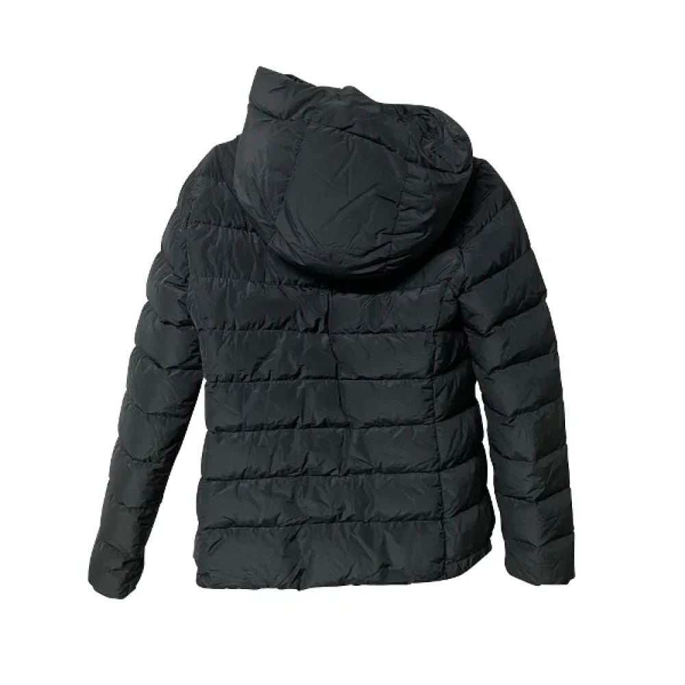 Moncler Pre-owned Polyester outerwear Black Dames