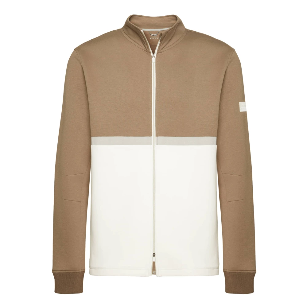 Boggi Milano Sweatshirt met volledige rits in licht scuba Multicolor Heren