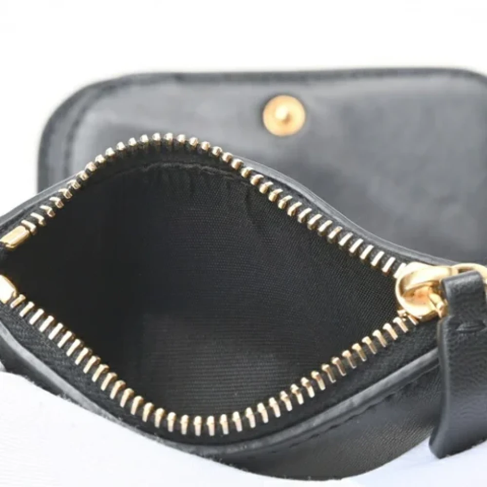 Valentino Vintage Pre-owned Leather wallets Black Dames