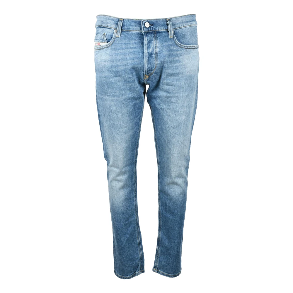 Diesel Klassieke Denim Jeans met Elastaanmix Blue Heren